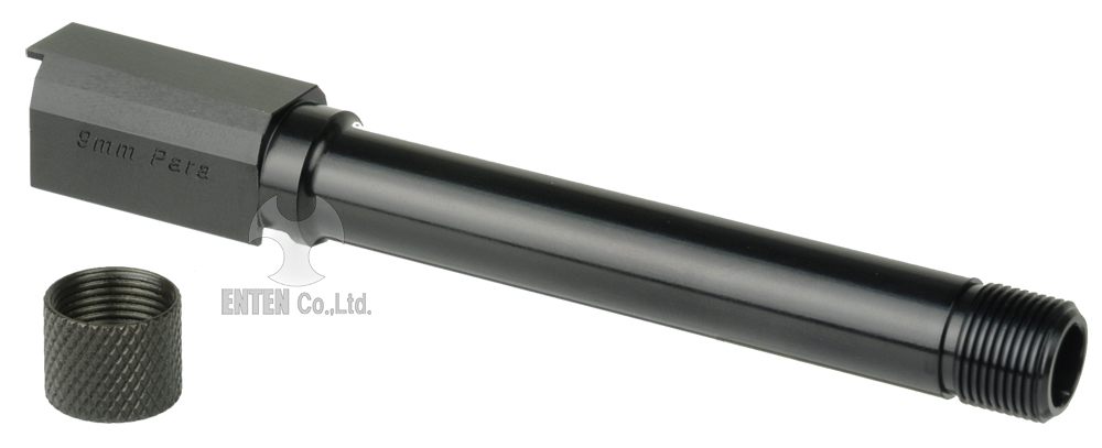 東京マルイP226対応アルミアウターバレル（サイレンサー対応）(14mm正ネジ仕様)ｰBlack