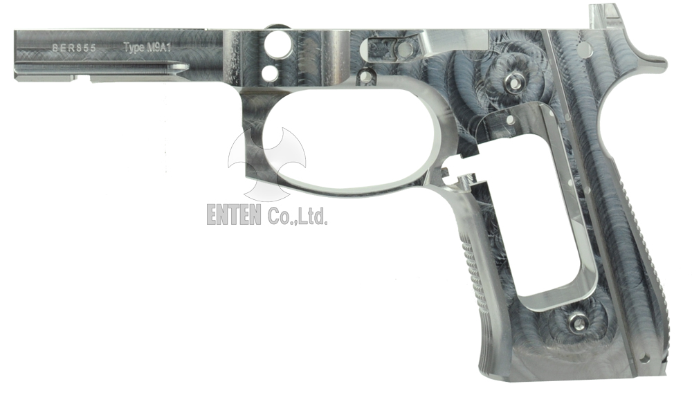 東京マルイM9A1用Beretta M9A1フレーム-Naked Silver