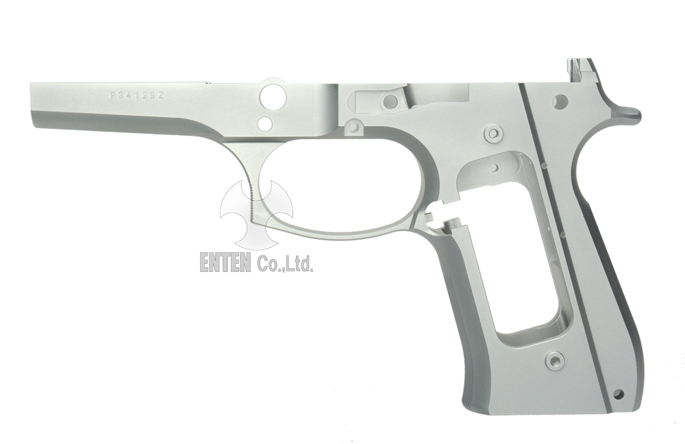 東京マルイM9A1用Beretta M92 新型フレーム-Matt Silver