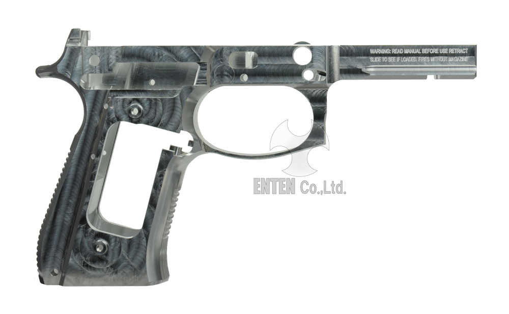 東京マルイM9A1用Beretta M9A1フレーム-Naked Silver